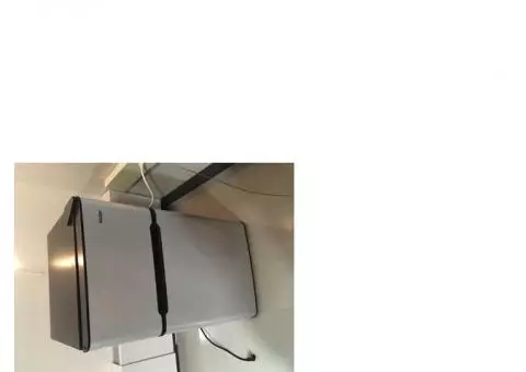 Haier Mini Refrigerator with freezer in Virtual Steel